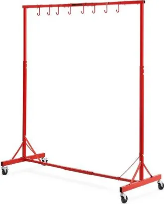 OEM Estante Para Pintura De 1480 X 700 X 1535 Mm Capacidad De Carga De 30 Kg Estante Para Secado De Pintura Automotriz Con 8 Ganchos, 4 Ruedas Giratorias,