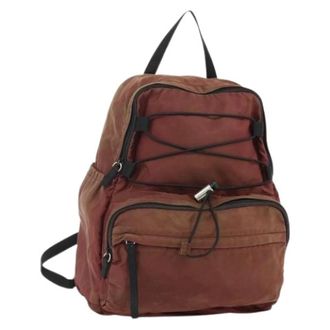 Prada Pre-owned Backpacks, female, Red, Size: ONE SIZE Pre-owned Vintage Backpack