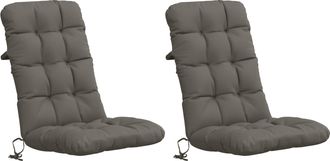 vidaXL Cojines Para Sillas De Respaldo Alto En 2 Piezas Vianen 2 Pcs Vidaxl