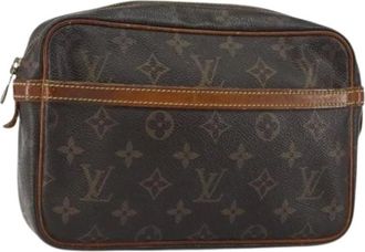 Louis Vuitton Pre-owned Cross Body Bags, female, Brown, Size: ONE SIZE Pre-owned Vintage Canvas Cross Body Bag