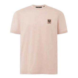 Belstaff T-Shirts, male, Pink, Size: 2XL Patch Tee