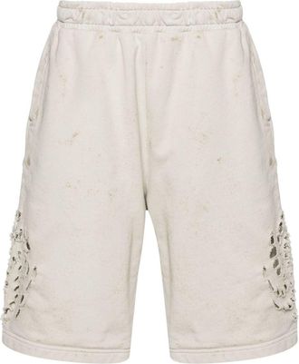 44 Label Group Trip distressed shorts - unisex - Cotton - M - Grey