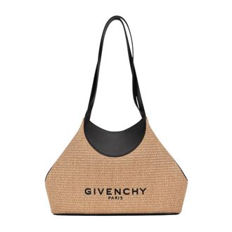 Givenchy Small Facet Tote - Dames - Tassen - Beige - Maat: ONE Size Katoen
