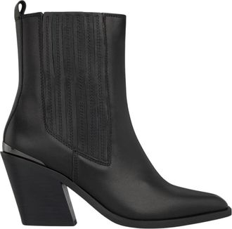 Alma En Pena Metallic haklaarsje - Dames - Cowboylaarzen - Zwart - 38 EU - Schoenen
