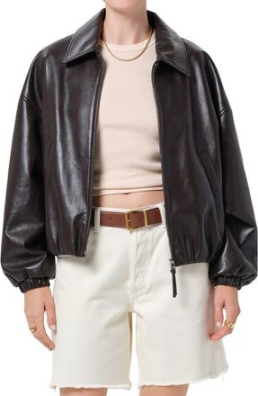 Citizens Of Humanity Bubble Hem Bomber Jacket in Chocolate Dk Br at Nordstrom, Size X-Large