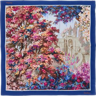 Max Mara printed scarf - women - Silk - One Size - Blue