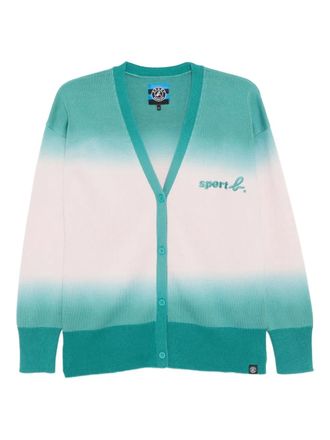 Sport b. ombré-effect cardigan - women - Cotton - 1 - Pink