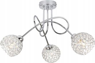 OEM L&aacute;mpara De Techo Colgante Cristal Cromado Led