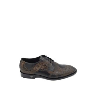 Roberto Cavalli Heren, Schoenen, Zwart, Maat: 41 EU Leer
