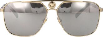 Versace Stijlvolle zonnebril 0Ve 2238 - Heren - Zonnebrillen - Geel - 61 MM - Accessoires