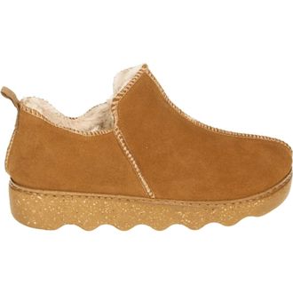 Rohde Schoenen, Dames, Bruin, 36 EU, Suède, Suède Gesloten Pantoffel Cognac