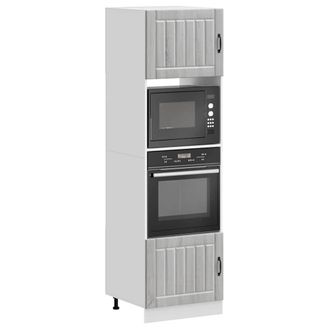 vidaXL Armadi Forno 2 Pz Kalmar Grigio Sonoma In Legno Multistrato - Vidaxl