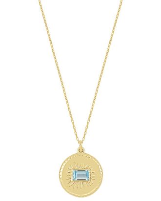 Bony Levy 14K Color 14K 0.27 Ct. Tw. 1 London Blue Topaz Pendant Necklace