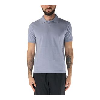 KANGRA Polo Shirts, male, Gray, XL, Buttonless Skipper Polo Shirt
