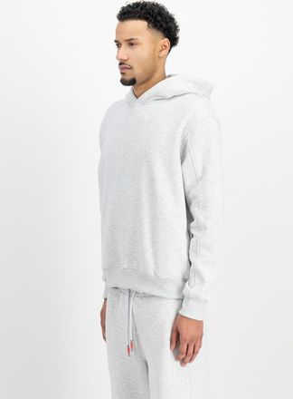 Alpha Industries Hoodie ALPHA INDUSTRIES Studio Edition Hoodie, Herren, Gr. XXL, grau (pastel grau melange), Obermaterial: 80% Baumwolle, 20% Polyester, loose fit, Swe