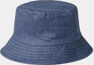 Simons Womens Pure linen bucket hat