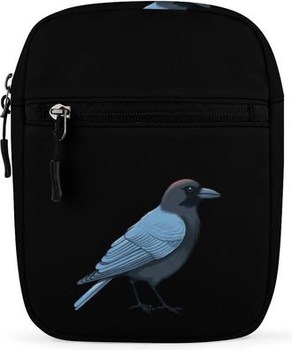 Generic Crow Crossbody Bag Adjustable Satchel Cute Shoulder Bag Lightweight Sling Bags