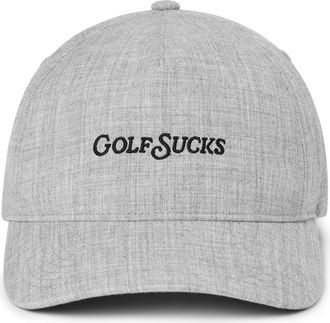 Travis Mathew Golf Sucks Six-Panel Snapback Cap in Heather Grey at Nordstrom