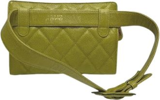 Chanel Pre-owned Belt Bags, female, Green, Size: ONE SIZE Pre-owned Vintage Belt Bag