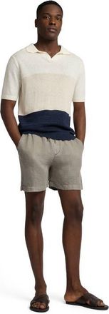 Onia Pigment Dye Linen Pull On Short in Light Olive at Nordstrom, Size Medium
