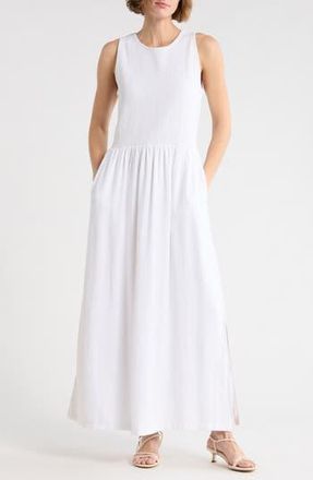 Splendid Malibu Smocked Sundress in White at Nordstrom Rack, Size Medium