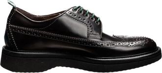Green George Laced Shoes, male, Brown, 9 1/2 UK, Polished Nero Derby Shoes