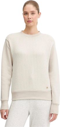 Colmar Trui met ronde hals - Dames - Sport - Beige - Maat: XS Katoen