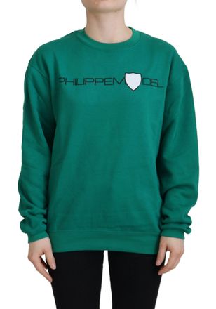 Philippe Model Printed Long Sleeves Pullover Womens Sweater