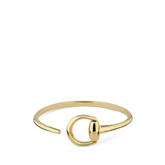 Gucci Horsebit 18k Gold Cuff Bracelet - YBA837793001