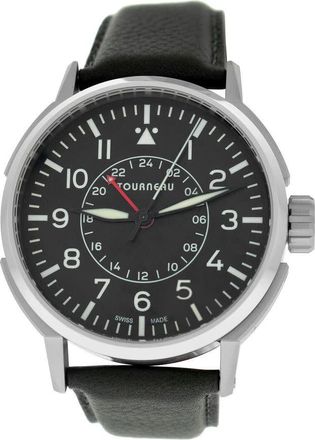 Tourneau Pre-owned Tourneau TNY Aviator Automatic Black Dial Mens Watch TNY440401001