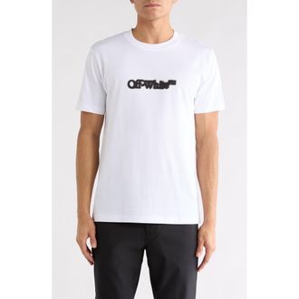 Off-white Spray Paint Arrow Graphic Slim T-Shirt in White-Black at Nordstrom Rack, Size Large