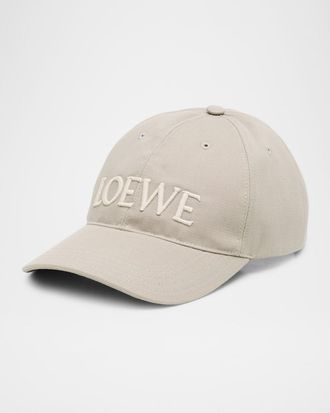 Loewe Embroidered Canvas Cap