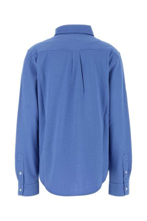 Miu Miu Mk1980sooo14rw F0237 Pervinca Co-Trochusniloticus Camicie Shirt