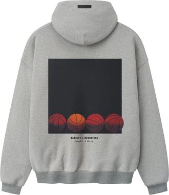 Fear of God x NBA X Barkley Hendricks 90s Hoodie Concrete Heather 192BH266902F