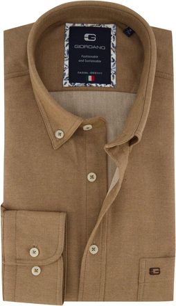 Giordano Overhemd Giordano bruin