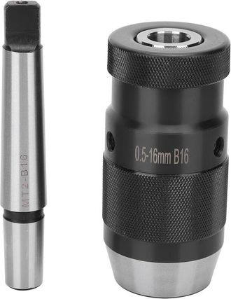 Elle Mandril Sin Llave De 0,5-16 Mm - Cono Morse Mt2-b16 - Sujeci&oacute;n R&aacute;pida Para Taladro, Fresadora Y Torno - Alta Calidad