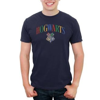 Harry Potter Mens Harry Potter Primary Colors Crest Graphic T-Shirt in Navy Blue at Nordstrom, Size Xxx-Large