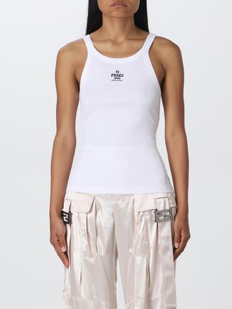 Fendi Canotta Fendi in cotone con logo