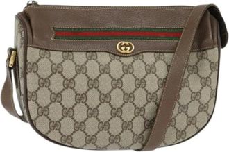 Gucci Pre-owned Cross Body Bags, female, Beige, Size: ONE SIZE Pre-owned Vintage Cross Body Bag