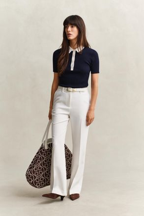 GANT Women Flared Slacks (42) EGGSHELL