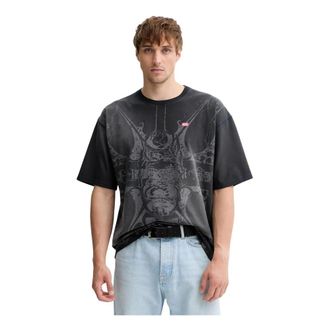 Diesel Heren, Tops, Zwart, Maat: 2XL Katoen