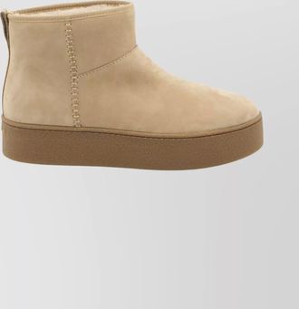 Hogan suede platform ankle boots