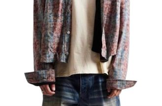 Diet Starts Monday Eagle Hooded Flannel In Acid Wash