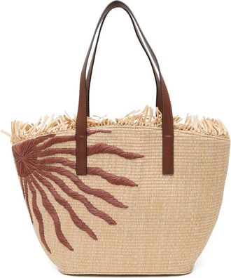 Farm Rio Sun-embroidered Tote Bag