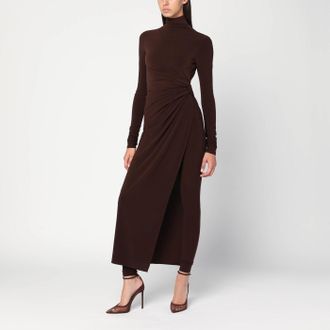 Andamane Tessa Jumpsuit In Brown Jersey