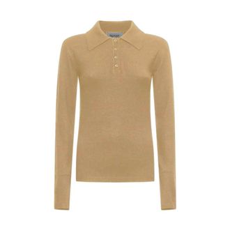 Silvian Heach Collared Knit with Buttons - - Knitwear - Donna - Beige - XS