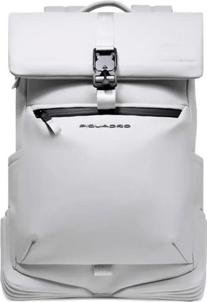Piquadro logo-embossed backpack - White