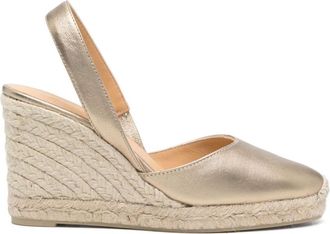 Castaner Golden Carissa Espadrille Wedges