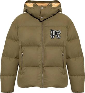 Palm Angels Brown Logo Patch Jacket