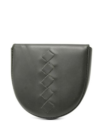 Bottega Veneta leather coin purse - men - Leather - One Size - Green